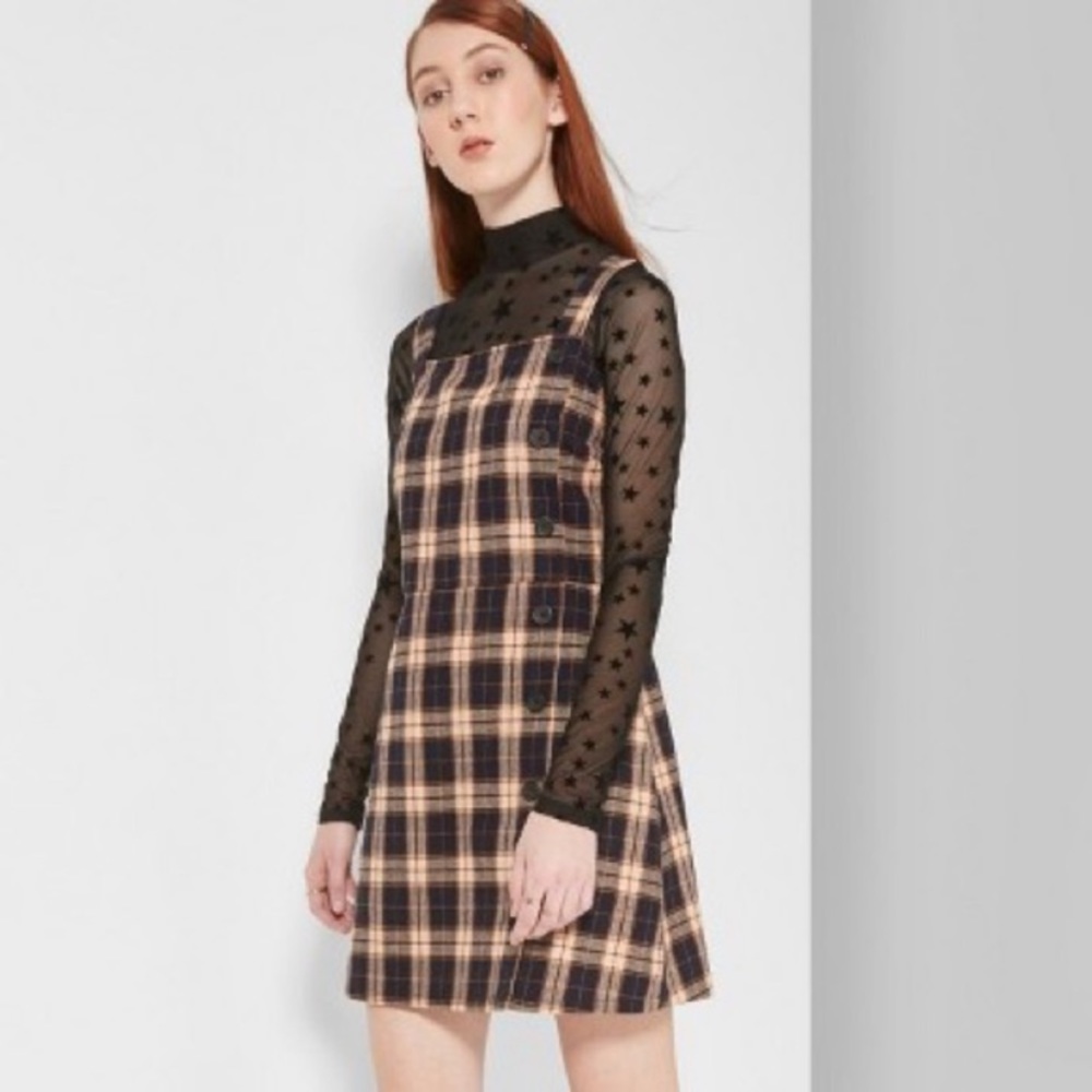 Wild Fable Plaid Button Dress